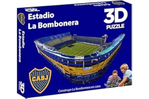 3D puzzle stadium- Puzzle 3D Estadio La Bombonera (Boca Juniors), Color Azul Oscuro, Grande (Eleven Force 15716)