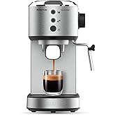Taurus - Cafetera Espresso Euforia Compact 1350W | 20 Bares Presión | Sistema Thermoblock | Filtro Supreme Cream | Vaporizado