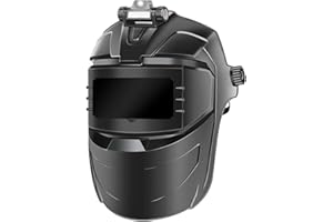 Ioensy Welding Mask, Face Cover, Full Protection, Heat Resistant, Black Color for Mig Welding, with Headlight