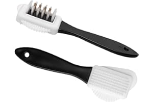 Shoe Clinic Nubuck & Suede Brush for Shoes | Remove Dirt & Restore Nap | 4-Sided for Complete Preparation & Gentle Cleaning of Footwear | Cleaner For Boots, Trainers, Uggs & More