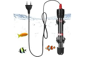 Aicharynic - Riscaldatore per acquario, 25 W, con ventose, termosifone regolabile, per serbatoi di pesce e acquario (20-34 °C, 25 W)