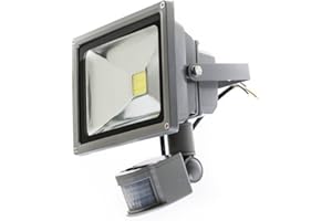 TEMPO DI SALDI Saldi FARO50WSENS LED-Scheinwerfer Kaltweiß mit Dämmerungssensor IP65 50W
