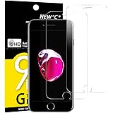 NEW'C Lot de 2, Verre Trempé pour iPhone 7, iPhone 8, Film Protection écran - Anti Rayures - sans Bulles d'air -Ultra…
