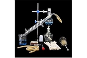 Sucastle 10pcs Lab Glaswaren Kit Scientific Industrie Wasser Distiller-Destillationsanlagen Ätherisches Öl Distiller Purifier-Destillationsanlagen Kit