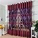 Youpin Luxurious Voile Curtains 1mx2.5m Upscale Jacquard Yarn Curtains Tulle for Door Window Decor (Purple)