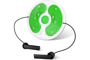 VOLIVEETA Waist Whisper Disc，Body Shaping Waist Twisting Disc With Massage Foot Sole，Waist Sculptor Machine Twister For Home Exercise Workout Women Weight Loss/Cardio Exercise/Body Shaping