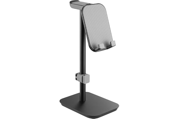 RICOO Support Casque, HH013 Aluminium avec Silicone, Stand Universel pour Écouteurs Gaming et Audio, Antidérapant et Angle Ajustable