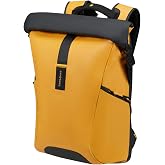 Samsonite Paradiver Light &ndash; Expandable Backpack with Roll-Up Closure for 17.3 Inches, 49 cm, 25/35 L, Yellow (Yellow)