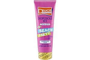 Delice Solaire Beach Party Doposole Ice Dolce Vita, After Sun Rinfrescante in Gel, Fragranza Sambuca & Caffè, Dermatologicamente Testato - 250 ML