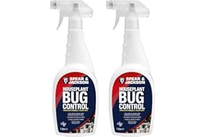 SPEAR AND JACKSON Spear & Jackson Houseplant Bug Control 2 x 1L - Child Pet Friendly Plant Safe Ready To Use - Ideal For Use On Edible And Ornamental Indoor Plants