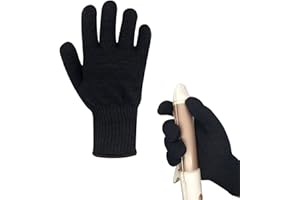 Gants professionnels résistants à la chaleur Banjiabb, gants de protection thermique pour coiffure, noir, 1 unité, Ambidextre