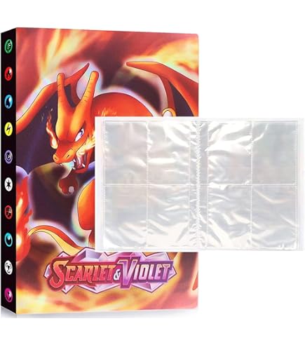 Album/Classeur Pour Cartes à Collectionner - 30 Pages (240 Emplacements) - Format 20x15 Cm - Matériau PP - Pour Cartes Pokémon, Magic, Sports, Etc.