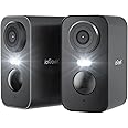 ieGeek Security Cameras Wireless Outdoor 2-Pack, 2K WiFi Surveillance Camera for Home Security, Battery Powered Security Cameras with Siren & Spotlight, AI Detection, IP65 Waterproof, Works with Alexa