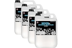 MOON GLOW moonfx Universal líquido de nieve 20 litros (listo para usar) funciona en todas las máquinas 4 x 5L