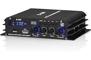 NOBSOUND HiFi 4.0 Channel Bluetooth Digital Power Amplifier for Home/Car Bass Audio Amp (S-299)