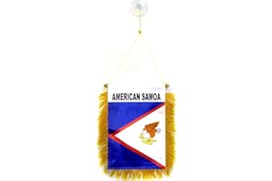 AZ FLAG - Wimpel Amerikanisch-Samoa - 15x10 cm - Amerikanische Mini Flagge 10 x 15 Cm - Auto Pennant Spezielle Auto