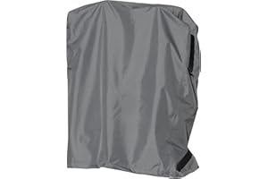 MEHR GARTEN Funda protectora para sillas apilables / sillas plegables | 85 x 45 x 100 cm | Poliéster tejido Oxford 600D, color: gris