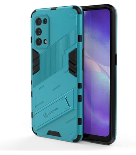 LEYAN Cover per Oppo Find X3 Lite (6.4), Silicone TPU/PC Dual Layer Hybrid Armor Custodia con Supporto Verticale e Orizzontale,Antiurto Protezione Shell, Grigio