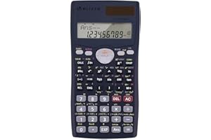 WECKEW Scientific Calculator 401 Functions 2-line Display with Slide-on Cover for Secondary School Students (VN991MS)