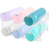 VMUTGA 2 Pieces Stackable Wine Rack, Bottle Organizer, Bottle Racks for up to 6 Bottles, Wine Bottle Storage, Water Bottle Ho