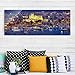 Produktbild Glasbild - Palma de Mallorca City Skyline und Hafen - Panorama Quer, Wandbild, Glas Bild, Druck auf Glas, Glasdruck, Größe HxB: 50x125cm