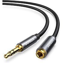 Aux Cable TNP Rallonge Jack Mono 3,5 Mm, Rallonge Câble Jack Audio, Mâle Vers Femelle - 2m, Rallonge Cable Acier