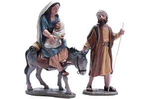 Triciclo Editores Huída a Egipto |Figuras de Belén |Serie 11cm| Diseñadas por José Luis Mayo |Decoración Navideña |Nacimiento