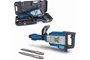 Scheppach AB1900 Demolition Hammer | 60J Impact Force | 1900W SDS-Max Concrete Breaker | 2000 BPM with Anti Vibration | Inc .Pointed & Flat Chisel & Case