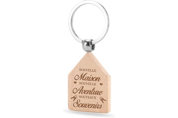 Cadeau Noel Cadeau Porte Clef en Bois Porte-clés en Bois Porte Clé Original Cadeaux Anniversaire