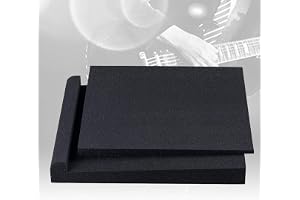 YUEHISY Studio Monitor Isolation Pads 2-Pack – Akustiskt Skum med Hög Densitet för Högtalare, Vibrationsreducerande & Vinklad