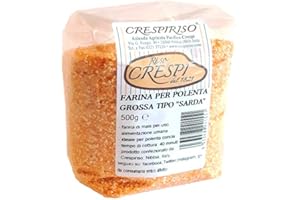 Crespiriso - Farina di Mais Granoturco Grossa Sarda 1kg - Polenta Tradizionale Italiana Macinata Grossa, Ideale per Polenta Concia, Polenta e Toma, Polenta e Gorgonzola, Piatti Rustici e Gourmet