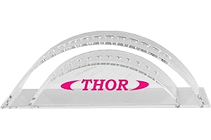 THOR-DARTS Soporte para dardos (acrílico, 12 unidades), rosa, transparente