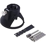 GOODCHANCEUK 6Pcs HSS Wood Milling Burrs +4pcs 0.12" Drill Bit + Carving Rotary Locator Positioner Set