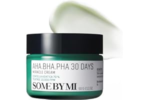 SOME BY MI AHA BHA PHA 30 Days Miracle Cream 60ml - AHA BHA Exfoliating Face Moisturizer - Korean Skincare for Acne Treatment - Pore Care & Skin Smoothing - Tea Tree Face Cream for Acne Prone Skin