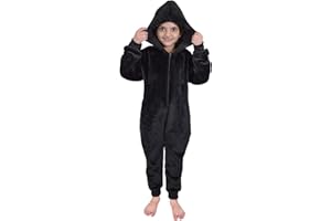 A2Z 4 Kids Dziewczęta Chłopcy Zestaw Piżam Z Polaru Z Kapturem Miękkie Puszyste Ubiór Codzienny Przytulny, Ciepły, Przytulny Kombinezon Wszystko W jednym Prezenty Dla Dzieci W Wieku 5-14 Lat