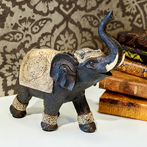 PAJOMA 16944 Elefant Figur Omysha, Kunstharz, Höhe 26 cm - 5