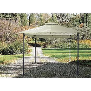 Telo Di Ricambio VERDELOOK Per Gazebo Style 3x3 M, Colore Avorio, In Poliestere 180 Gr/m², Resistente Alla Pioggia