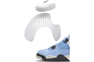 ‎PRIRIO 1 Paar Sneaker Crease Protector Anti Crease Sneaker Shields Knick Falten Schutz Schuhspanner anpassbar Air Force Jordan Dunks Campus (Weiss)