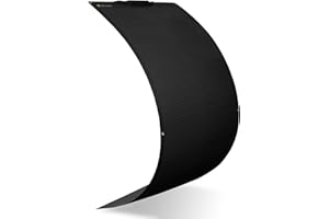 Topsolar 180W Flexible Solarmodul Monokristallin 12V/24V - Photovoltaik Ladekabel für Wohnmobil Auto Boot 12V Batterien