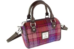 Glen Appin Harris Tweed 'Kilbride' Mini Bowling Tote Bag
