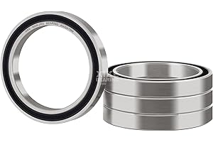 XiKe 6808-2RS Rodamientos de bolas sellados 40x52x7mm Acero al cromo, Pre-lubricado, Doble junta de goma, 6808RS Cojinetes de bolas de ranura profunda, Paquete de 4.