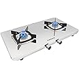 Everflame Photon 2 Burner Gas Stove | 2mm Thick Stainless Steel Bahubali Body | Heavy & Durable Cooktop | PetalArc Forged Brass Burners | ISI Certified | 2 Years Warranty | Doorstep Service