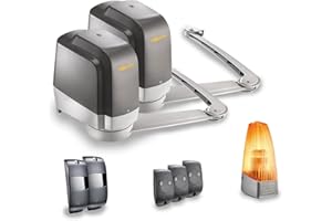 Somfy 1241430 - Lockyvia, Motor Para Cancela Batiente, Para Puertas Batientes De 3,6M2 Por Hoja, Incluye Mandos Y Accesorios
