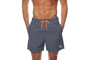 ZOXOZ Mens Swimming Shorts Waterproof Quick Dry Beach Shorts Surfing Shorts with Mesh Lining