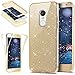 Produktbild Kompatibel mit Redmi Note 4X Hülle 360 Grads Glitzer Bling Glänzend Hülle Silikon Full Body Front + Back Durchsichtige TPU Bumper Schutzhülle Xiaomi Redmi Note 4X,Gold