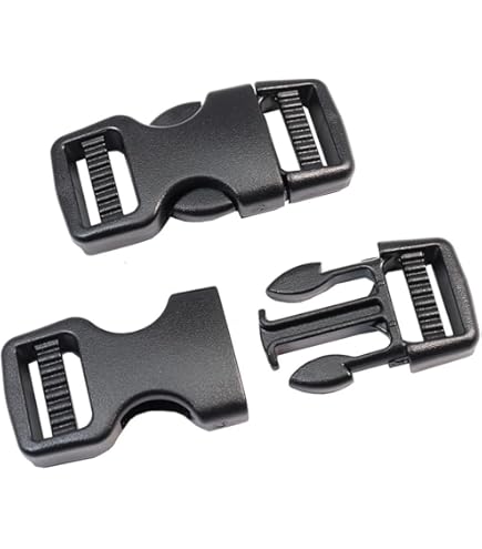 1 Cinturino In Plastica Fibbia Regolabile Clip A Sgancio Laterale