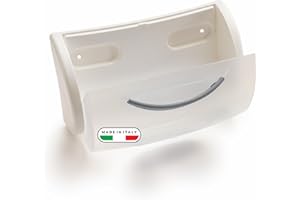 Snips Ordinello - Porta Spugne Lavello Cucina e Lavanderia - Porta Spugna, Utensili, Strofinacci e Guanti con Sportello - Organizer Lavello Antimuffa con Adesivi a Parete 22,5x12,5x8 - Made in Italy