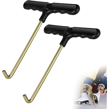 Tendeur De Lacets De Skate Et Patins à Glace - Poignée Pliable Avec Crochet - Outil Pratique Pour Serrer Facilement Les Lacets