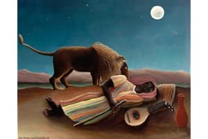 1art1 Henri Rousseau Poster La Gitane Endormie, 1897 Affiche Reproduction 50x40 cm