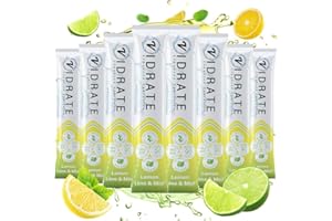 Electrolytes Powder - Hydration Sachets Packed with Vitamins - Zero Sugar Rehydration Sachet No Artificial Sweeteners & Preservatives by ViDrate - Lemon Lime & Mint Small Pack, 8 Electrolytes Sachets